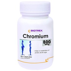 Chromium 800 mcg 60 cap Biotrex Пиколинат Хрома 800 мкг 60 капсул