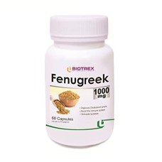 Fenugreek Biotrex 1000 mg Capsule Пажитник 1000 мг Хельба, Шамбала, Фенугрек 60 капсул